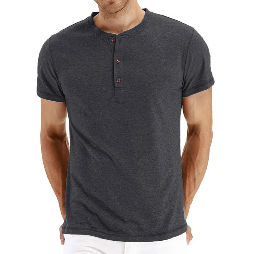 Camiseta pólo masculina de algodão - Cuidarte Integral