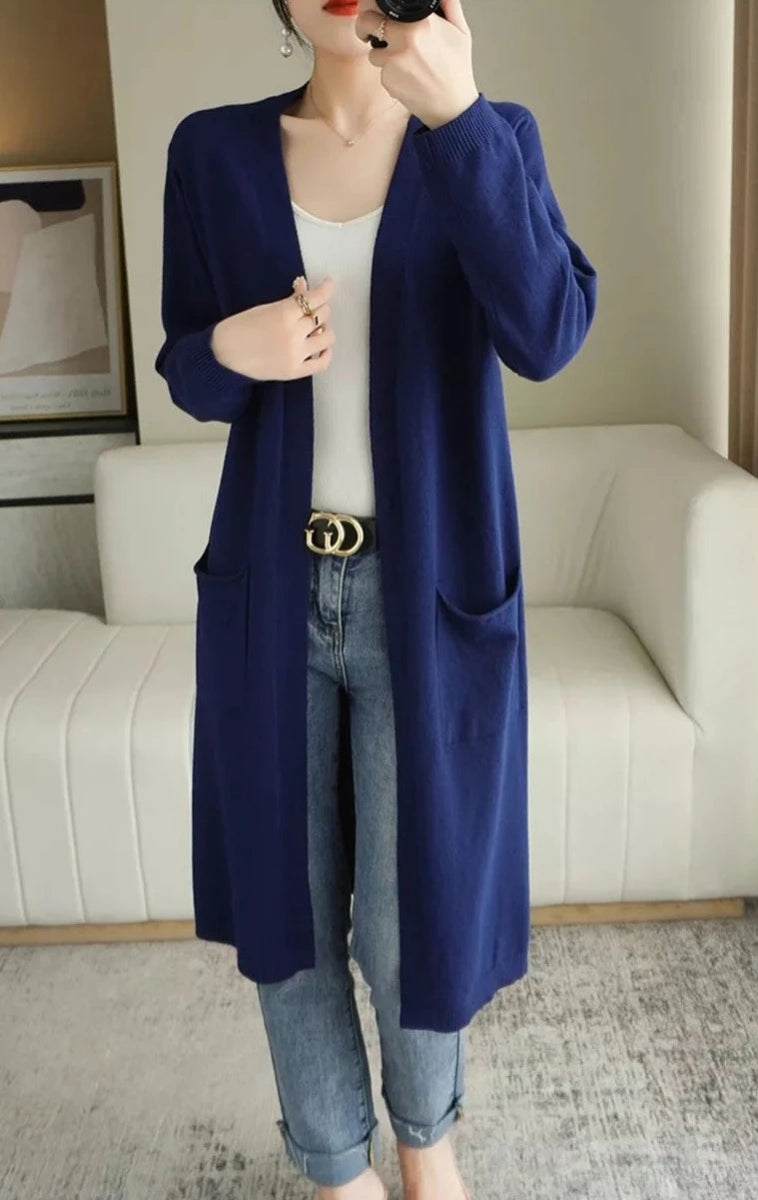 Cardigan feminino adulto de caxemira - Cuidarte Integral