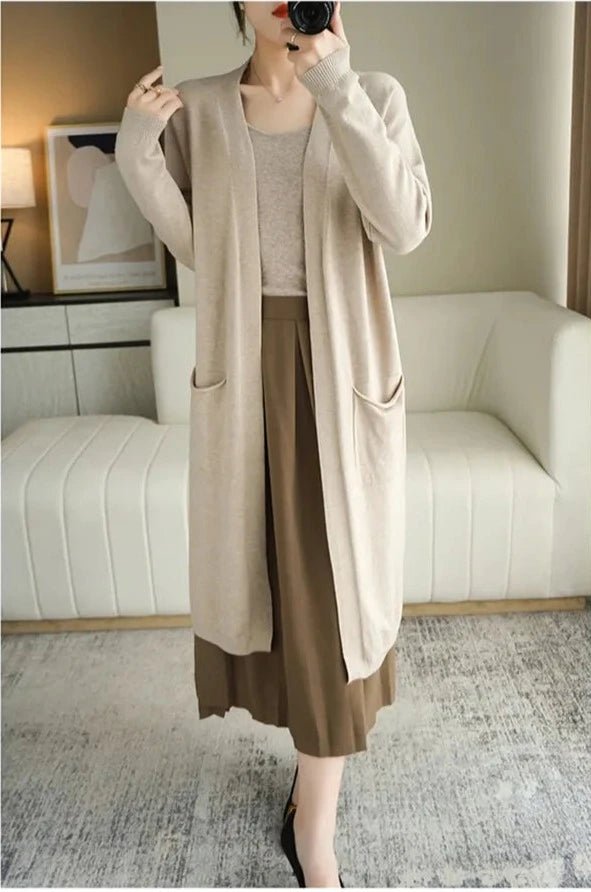 Cardigan feminino adulto de caxemira - Cuidarte Integral