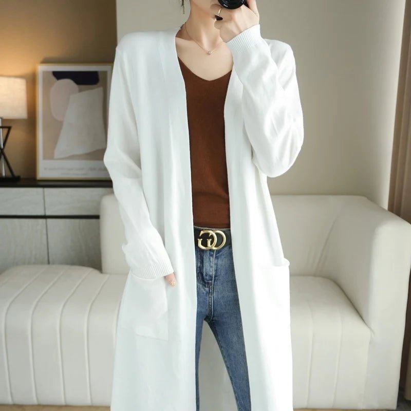 Cardigan feminino adulto de caxemira - Cuidarte Integral