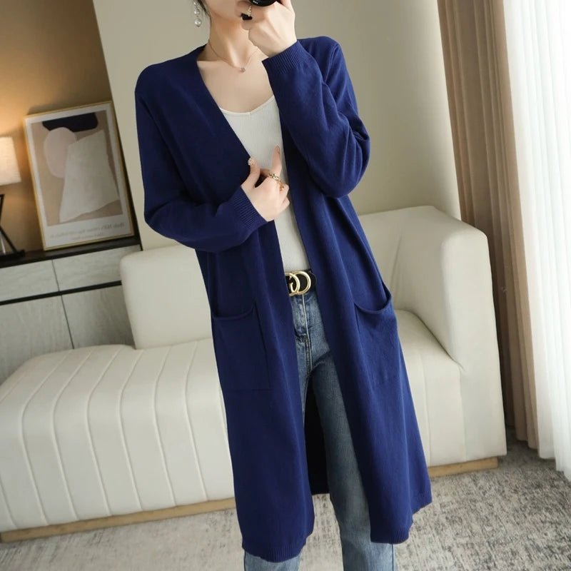 Cardigan feminino adulto de caxemira - Cuidarte Integral