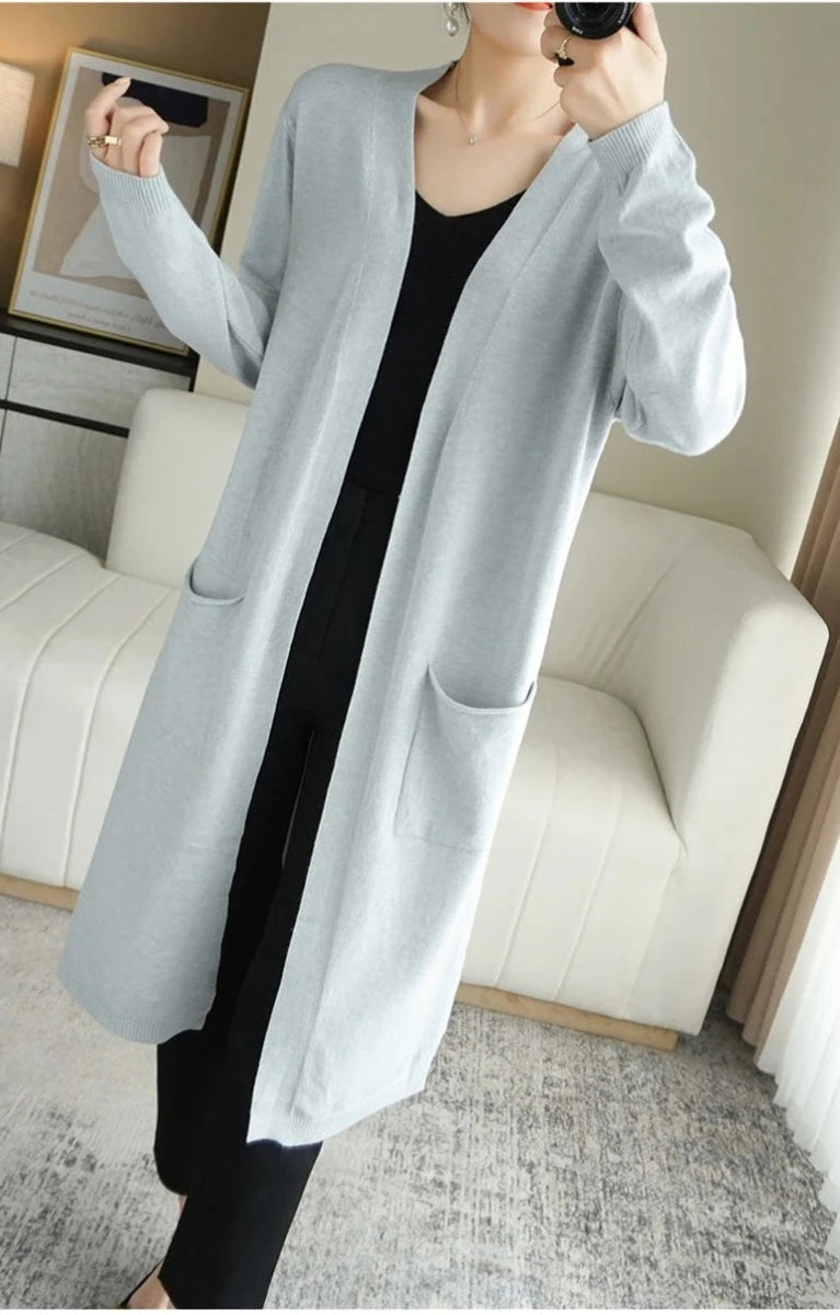 Cardigan feminino adulto de caxemira - Cuidarte Integral