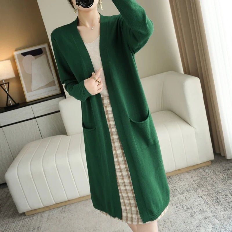 Cardigan feminino adulto de caxemira - Cuidarte Integral