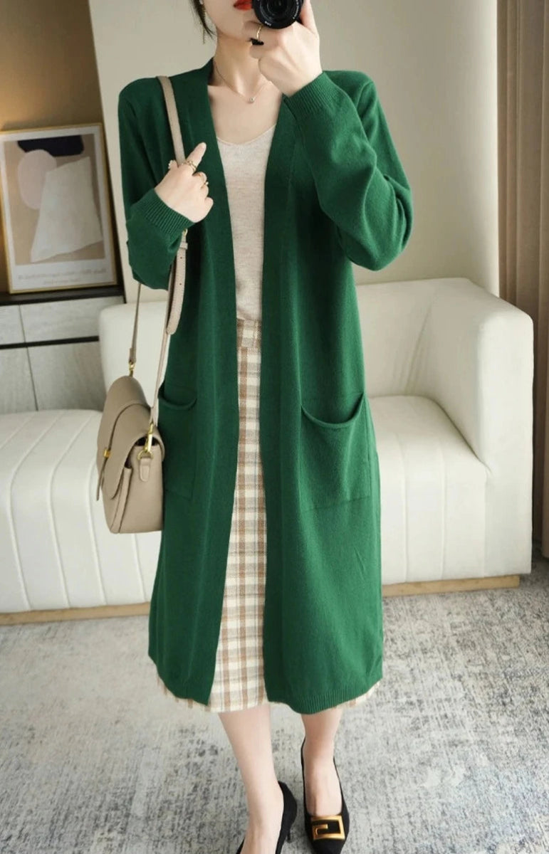 Cardigan feminino adulto de caxemira - Cuidarte Integral