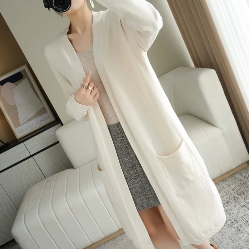 Cardigan feminino adulto de caxemira - Cuidarte Integral