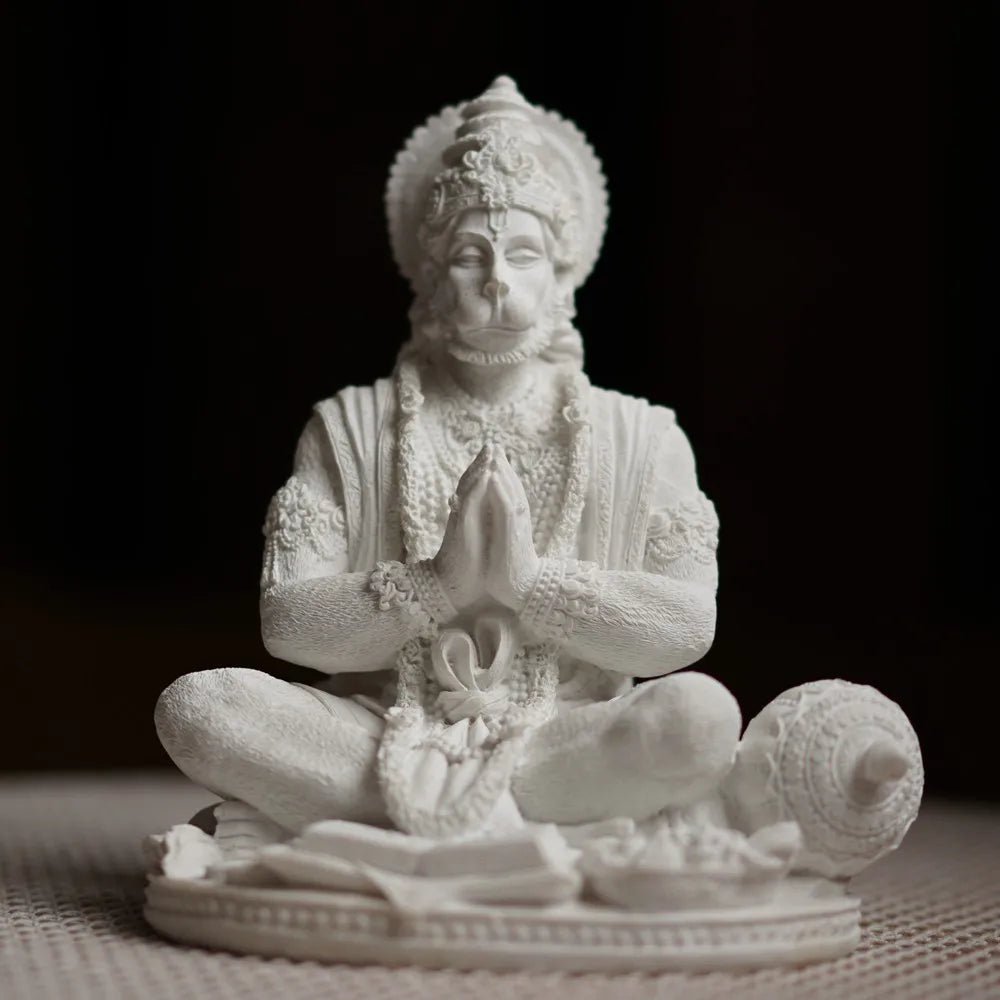 Estatueta de decoração Hindu Deus Macaco Hanuman 18cm - Cuidarte Integral