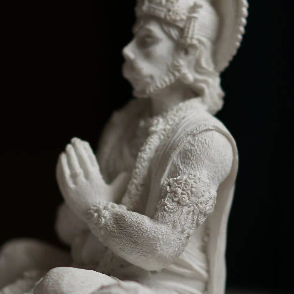 Estatueta de decoração Hindu Deus Macaco Hanuman 18cm - Cuidarte Integral