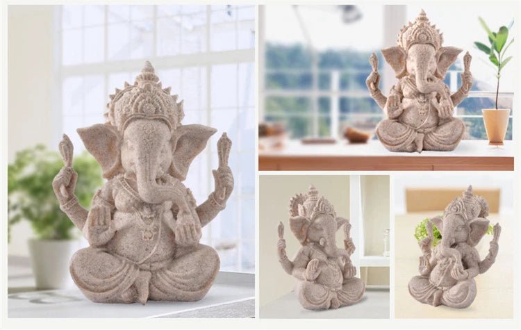 Estatueta de decoração hindu Lord Ganesha 9 a 21 cm - Cuidarte Integral