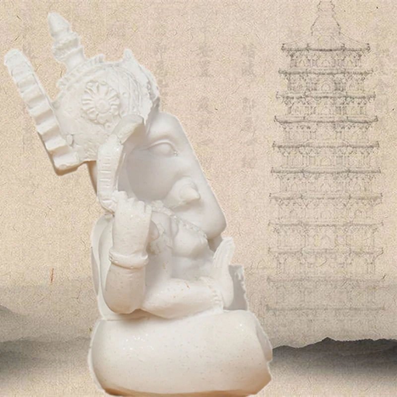 Estatueta de decoração hindu Lord Ganesha 9 a 21 cm - Cuidarte Integral