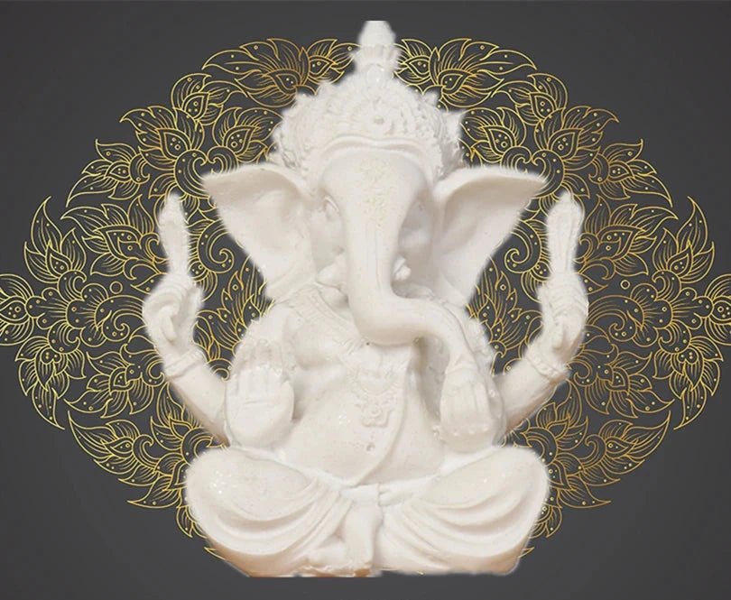 Estatueta de decoração hindu Lord Ganesha 9 a 21 cm - Cuidarte Integral