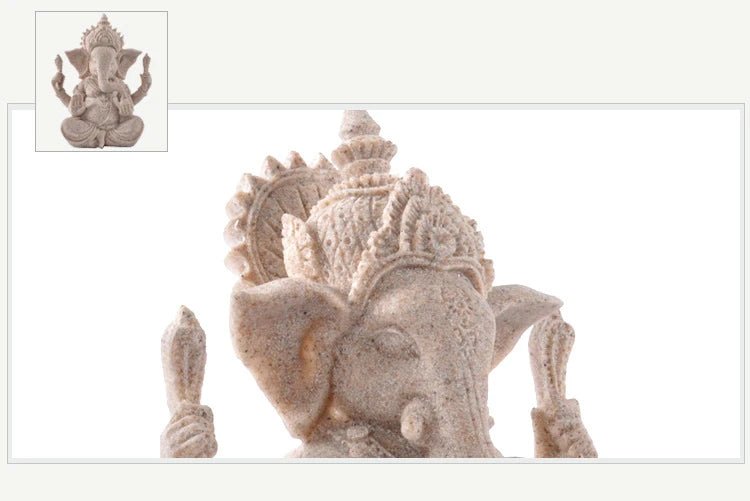 Estatueta de decoração hindu Lord Ganesha 9 a 21 cm - Cuidarte Integral