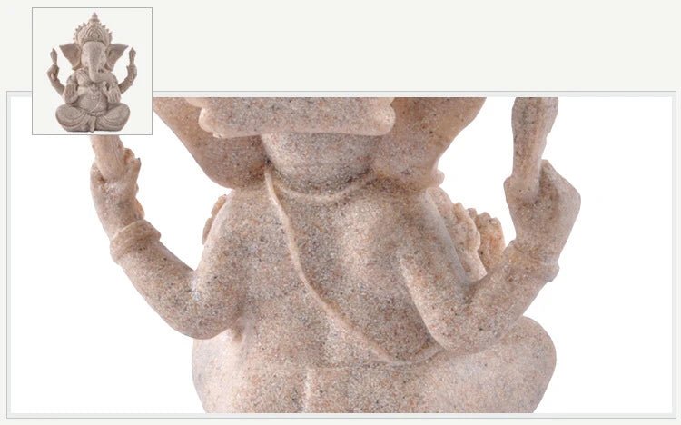 Estatueta de decoração hindu Lord Ganesha 9 a 21 cm - Cuidarte Integral