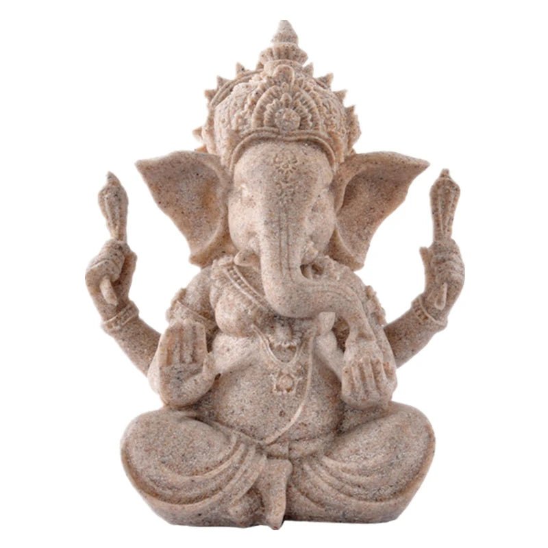 Estatueta de decoração hindu Lord Ganesha 9 a 21 cm - Cuidarte Integral
