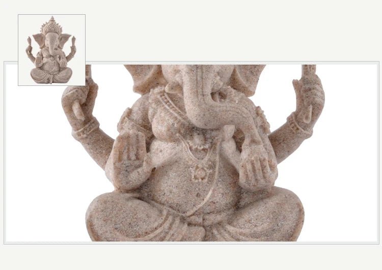 Estatueta de decoração hindu Lord Ganesha 9 a 21 cm - Cuidarte Integral