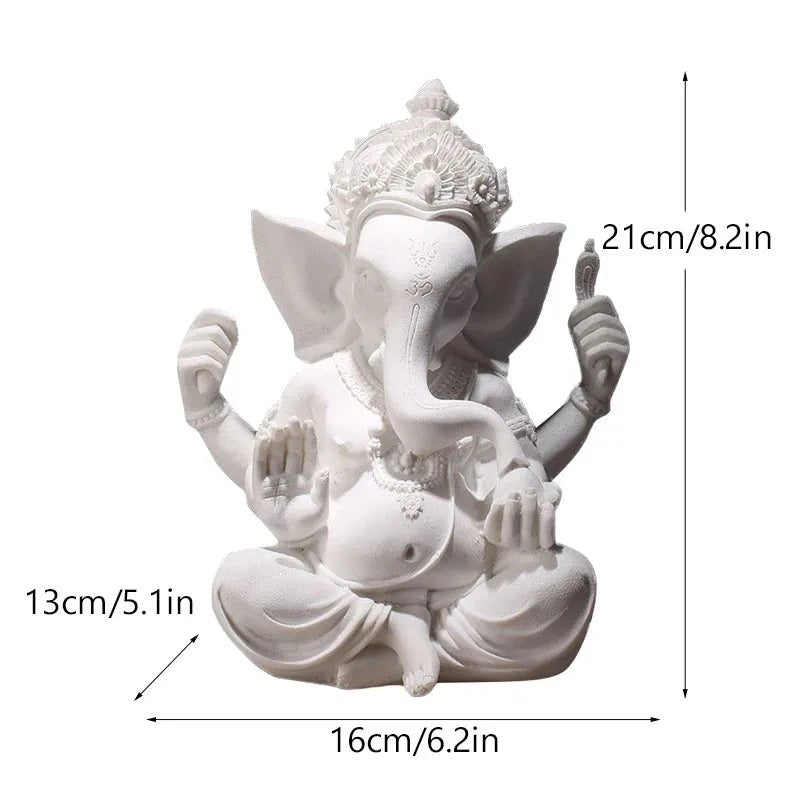 Estatueta de decoração hindu Lord Ganesha 9 a 21 cm - Cuidarte Integral