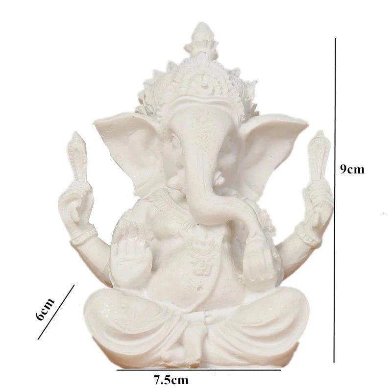 Estatueta de decoração hindu Lord Ganesha 9 a 21 cm - Cuidarte Integral