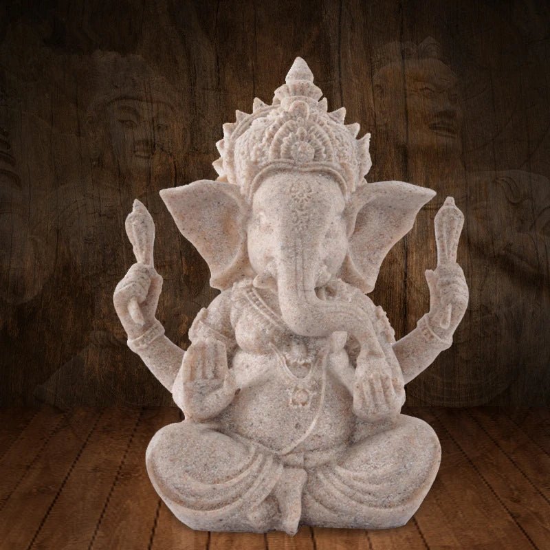 Estatueta de decoração hindu Lord Ganesha 9 a 21 cm - Cuidarte Integral