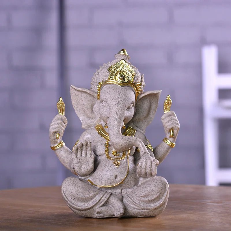 Estatueta de decoração hindu Lord Ganesha 9 a 21 cm - Cuidarte Integral
