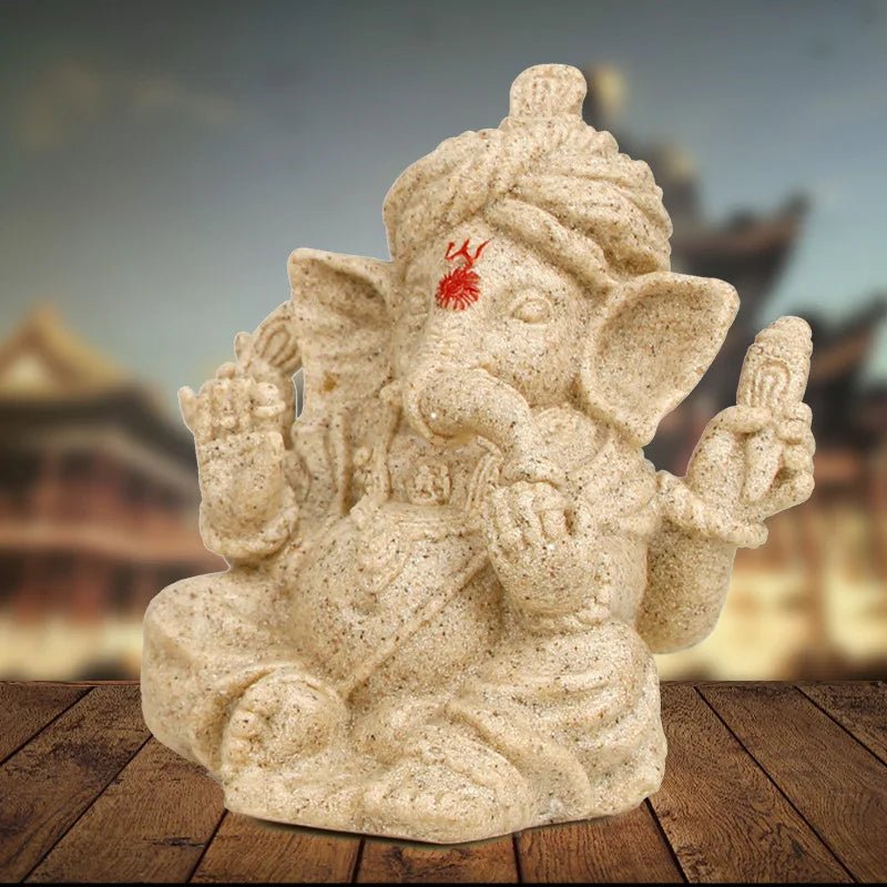 Estatueta de decoração hindu Lord Ganesha 9 a 21 cm - Cuidarte Integral