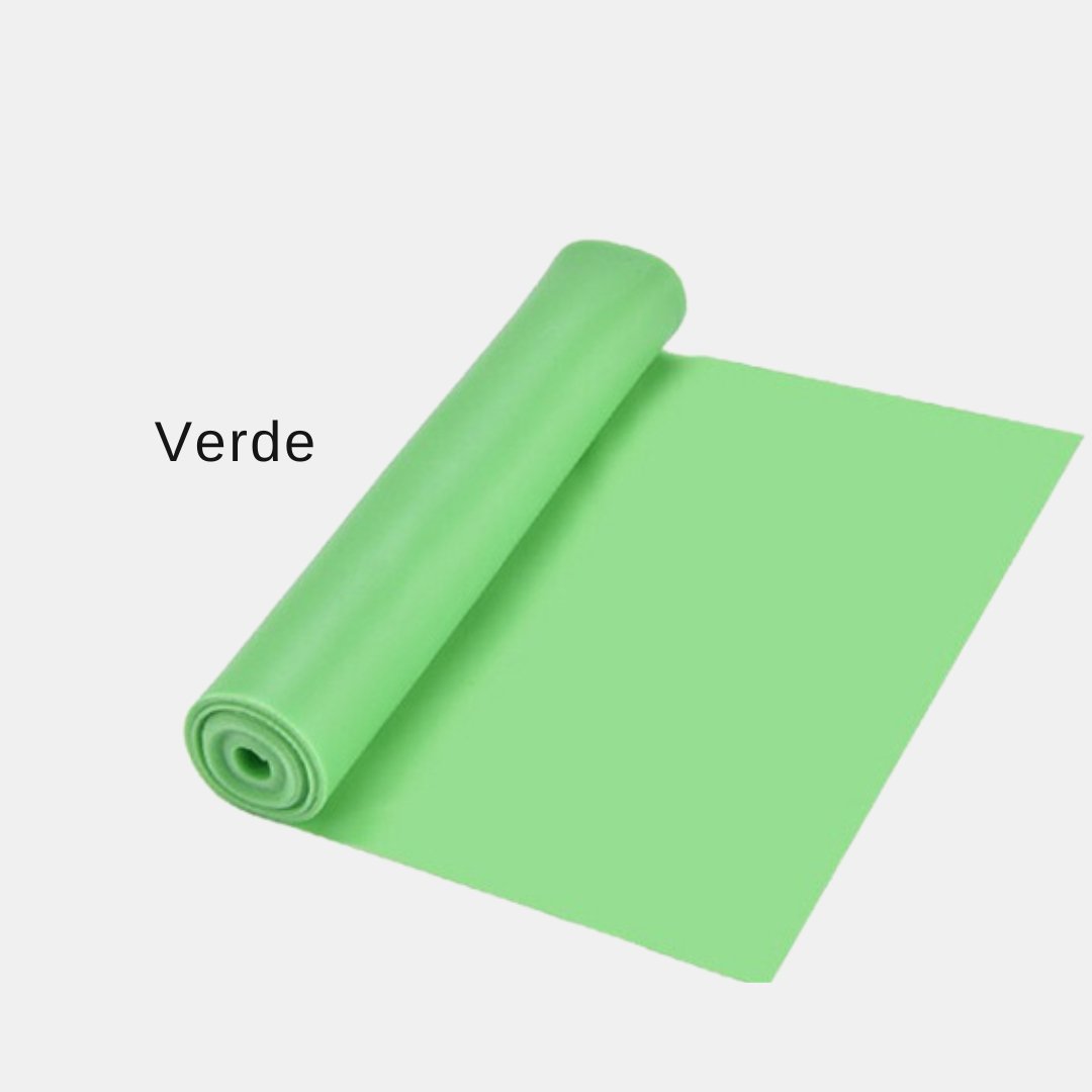 Faixas de Resistência Yoga de borracha natural treino pilates fitness - Cuidarte Integral