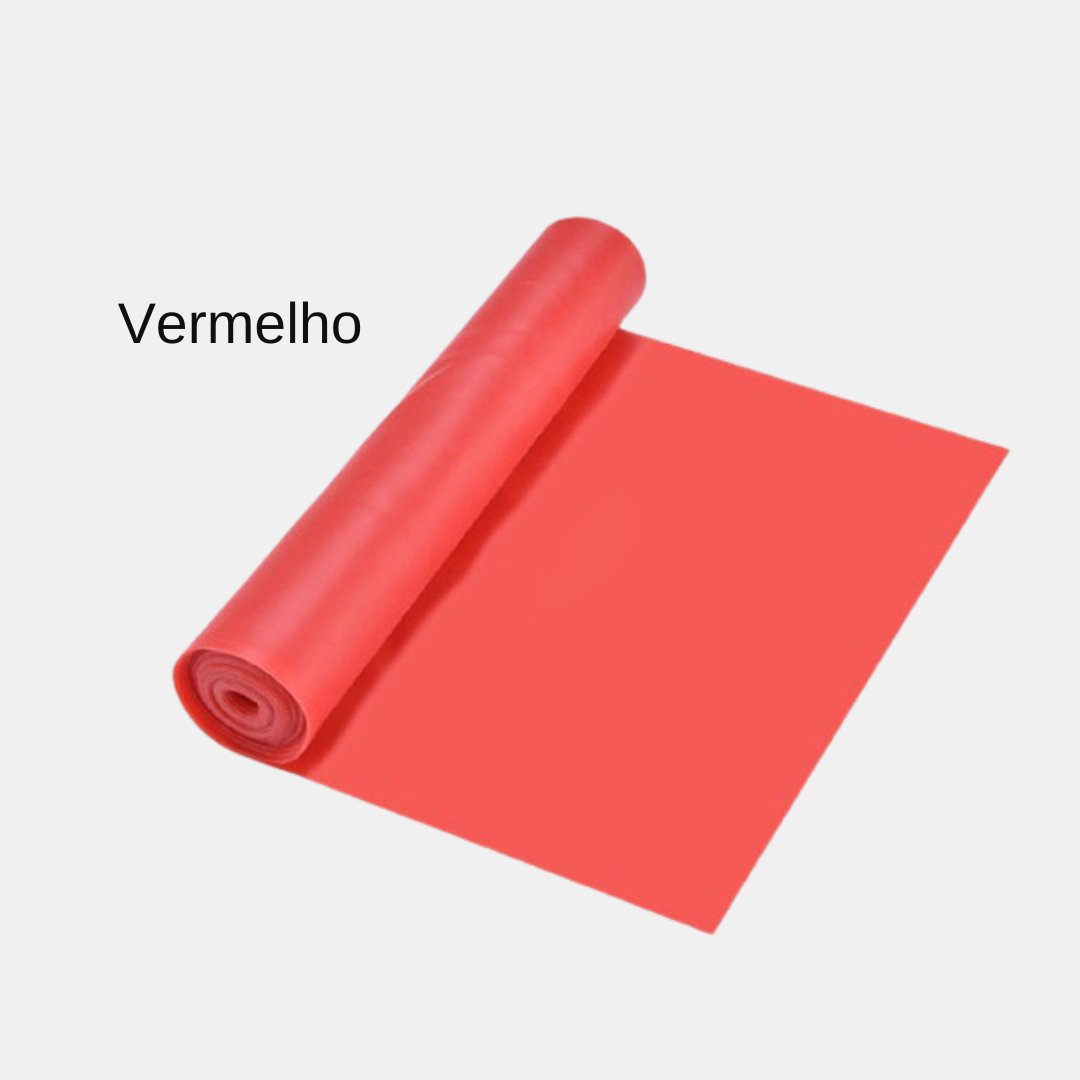 Faixas de Resistência Yoga de borracha natural treino pilates fitness - Cuidarte Integral