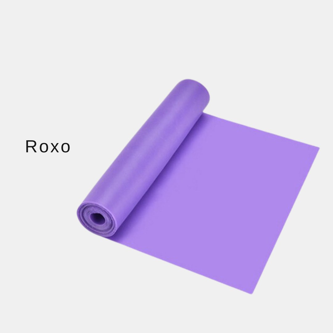 Faixas de Resistência Yoga de borracha natural treino pilates fitness - Cuidarte Integral