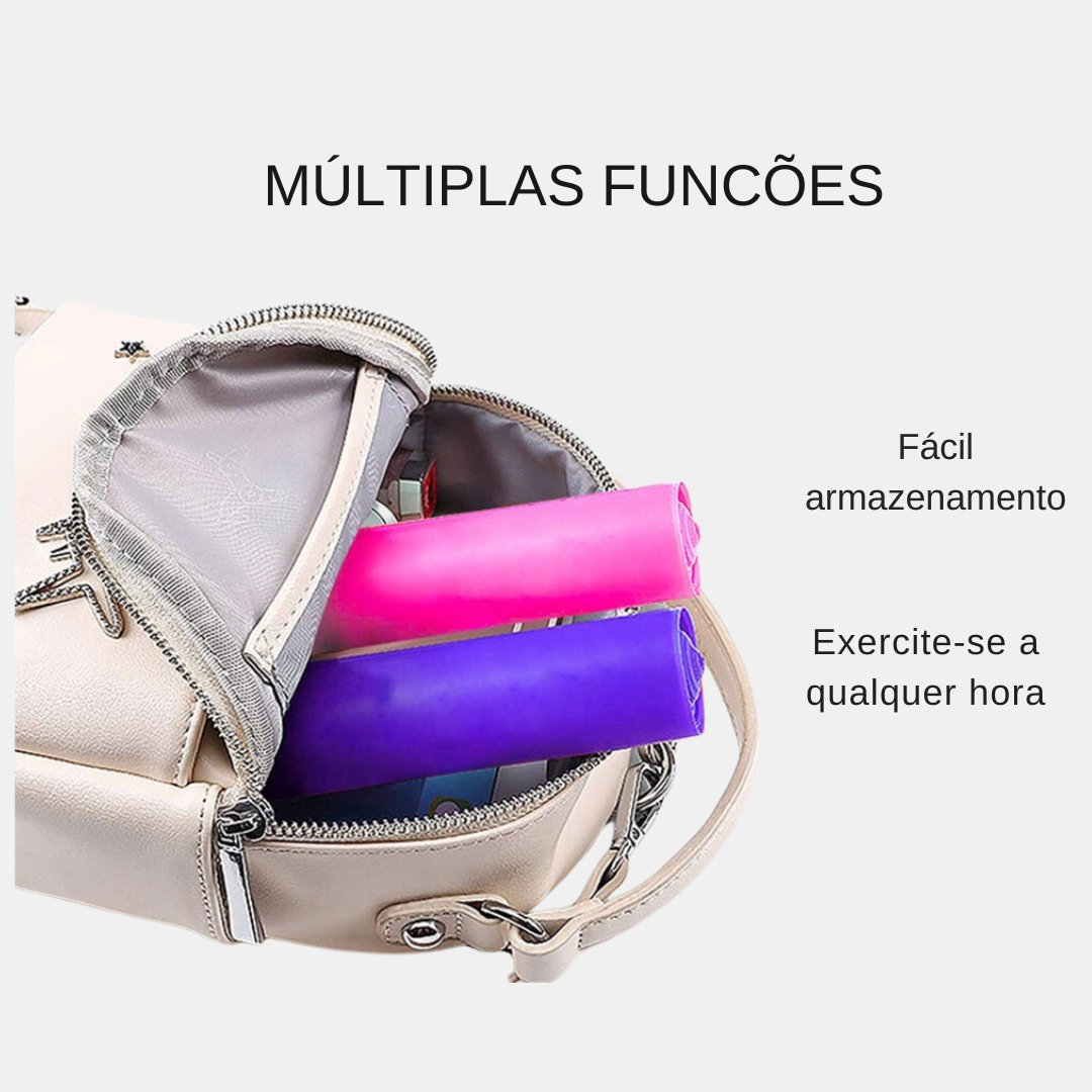 Faixas de Resistência Yoga de borracha natural treino pilates fitness - Cuidarte Integral