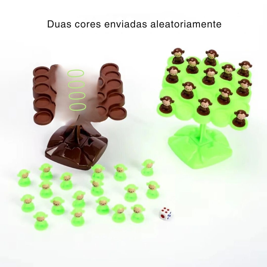 Jogo de Tabuleiro Interativo macaquinho do equilíbrio 3 - 6 anos - Cuidarte Integral