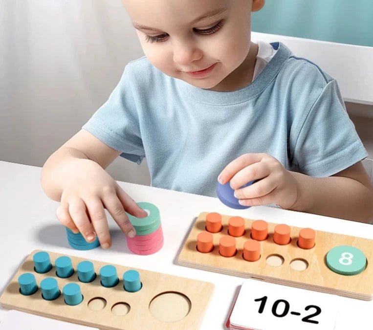 Jogo montessori decomposição matemática para crianças de 3 - 6 anos - Cuidarte Integral