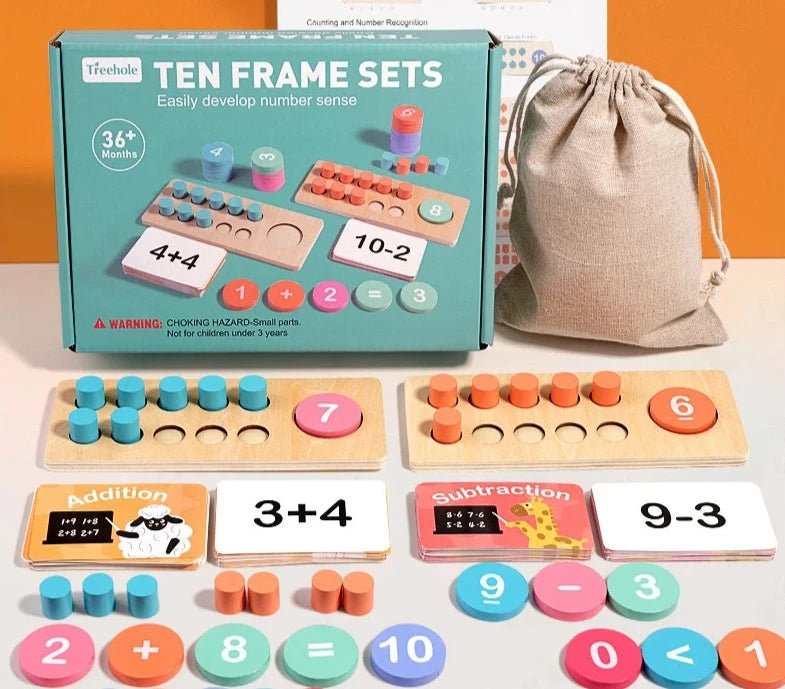 Jogo montessori decomposição matemática para crianças de 3 - 6 anos - Cuidarte Integral