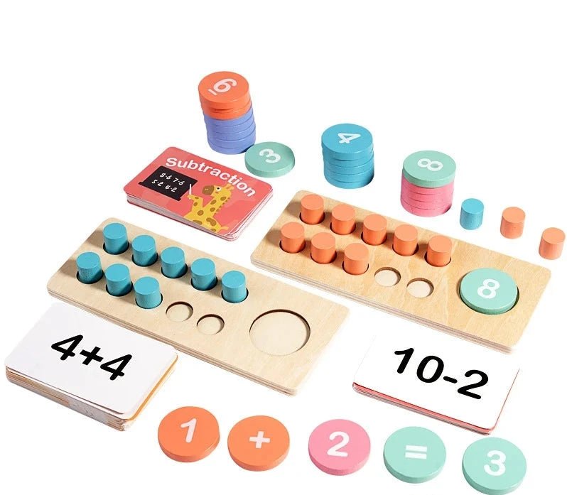 Jogo montessori decomposição matemática para crianças de 3 - 6 anos - Cuidarte Integral