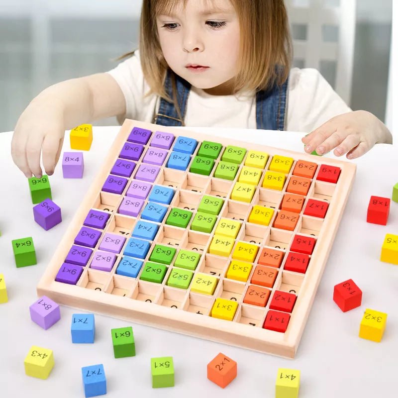 Jogo multiplicação e Contador Matemágica Montessori crianças de 3 - 12 anos - Cuidarte Integral