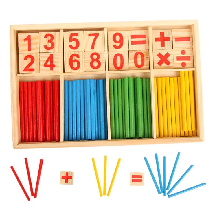 Jogo multiplicação e Contador Matemágica Montessori crianças de 3 - 12 anos - Cuidarte Integral