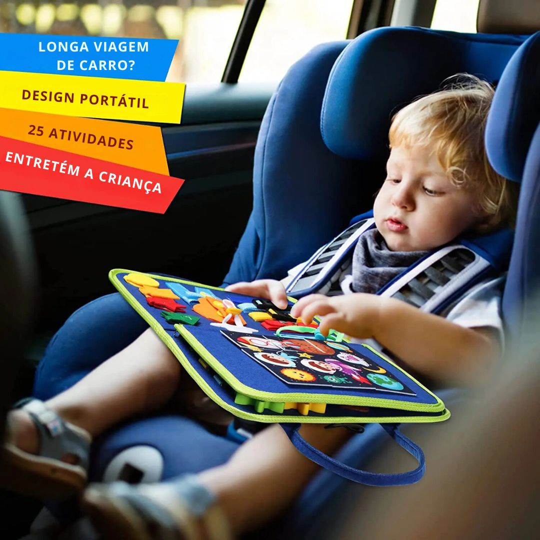 Kit brinquedo educativo sensorial montessori para viagens - 1 a 3 ANOS - Cuidarte Integral