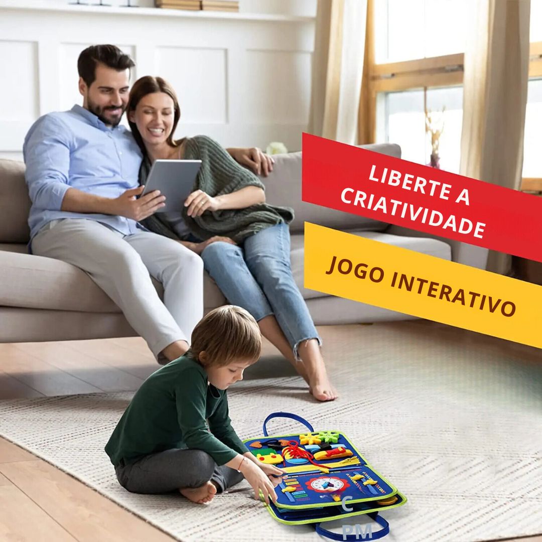 Kit brinquedo educativo sensorial montessori para viagens - 1 a 3 ANOS - Cuidarte Integral