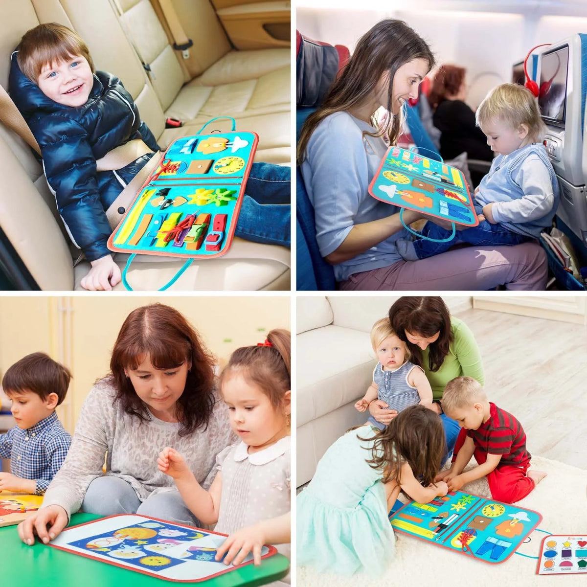 Kit brinquedo educativo sensorial montessori para viagens - 1 a 3 ANOS - Cuidarte Integral