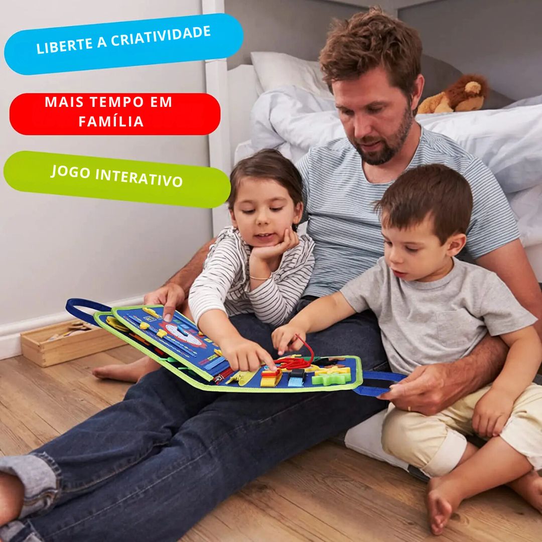 Kit brinquedo educativo sensorial montessori para viagens - 1 a 3 ANOS - Cuidarte Integral