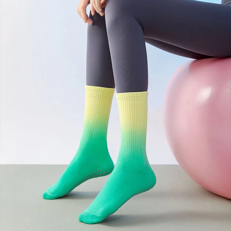 Meias esportivas femininas de algodão antiderrapante - Cuidarte Integral