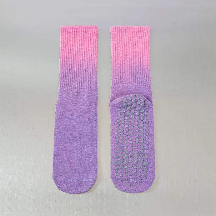 Meias esportivas femininas de algodão antiderrapante - Cuidarte Integral