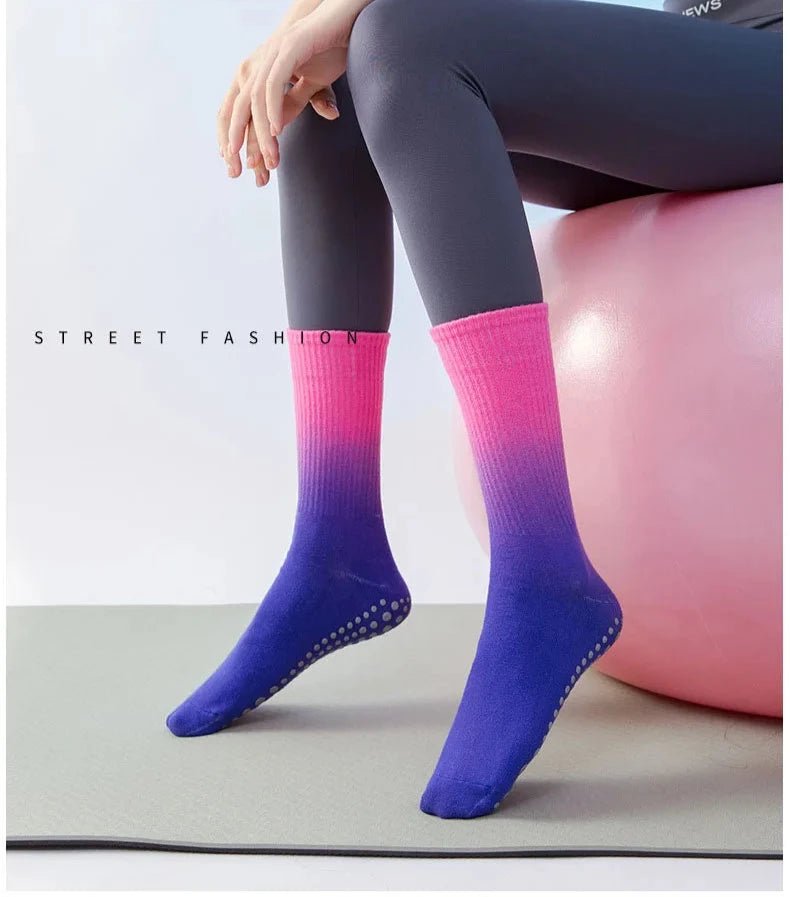 Meias esportivas femininas de algodão antiderrapante - Cuidarte Integral