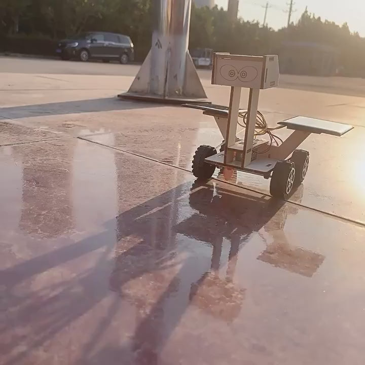 Mini Robô educativo  DIY com painel solar