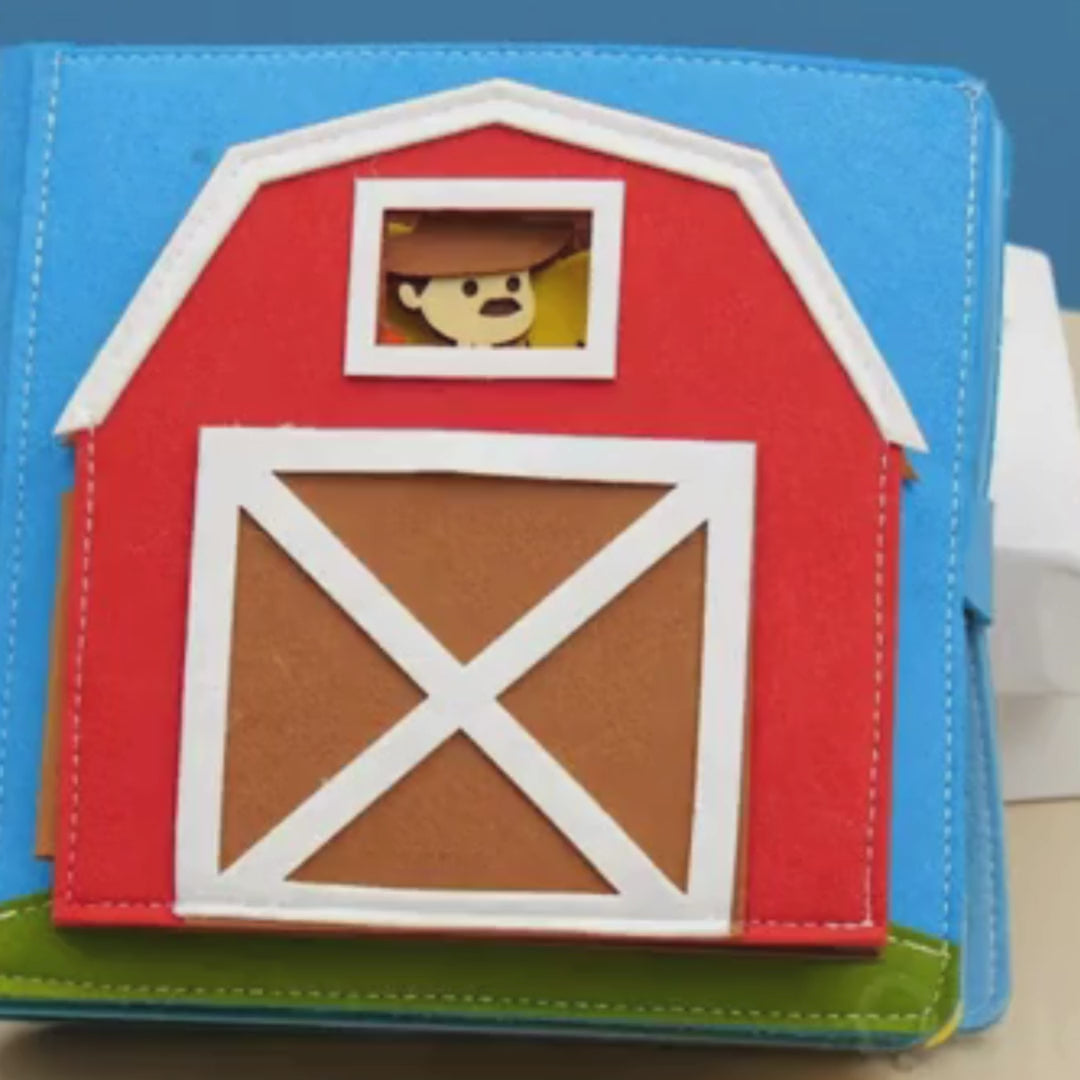 Livro de contar histórias brinquedo educacional sensorial montessori  0 -6 anos