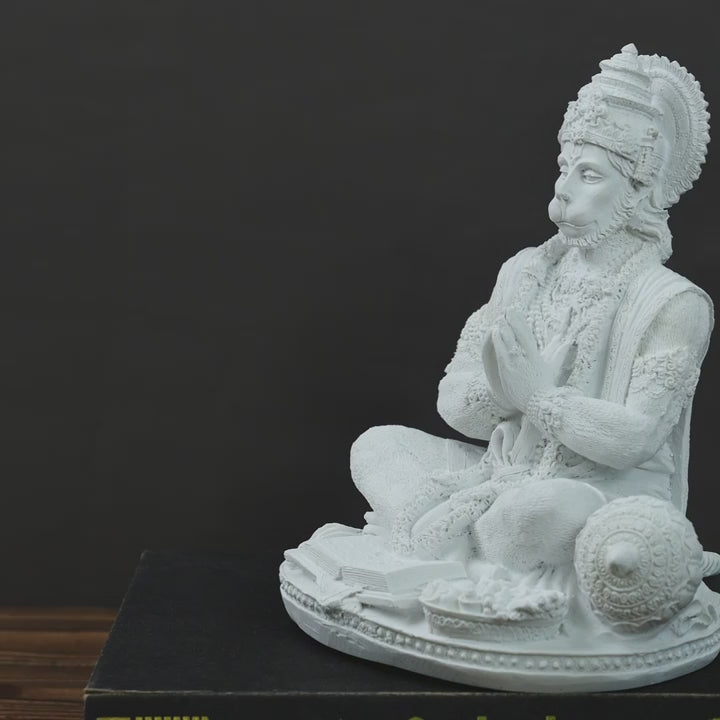 Estatueta de decoração Hindu Deus Macaco Hanuman 18cm
