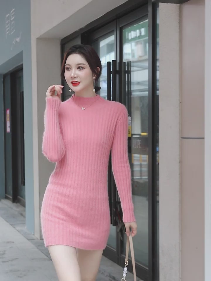 Blusa e vestido feminino de Caxemira - 2 em 1