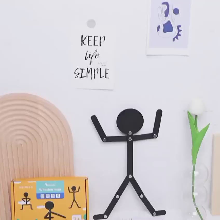 Boneco jogo de movimentos educativo montessori - 3 a 12 anos