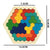 Quebra - cabeças educativo tangram montessori 3d hexagonal - (3 A 12 ANOS) - Cuidarte Integral