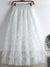 Saia Longa de Tule em Camadas Plissada Cintura Alta Feminina Boho Chic - Cuidarte Integral