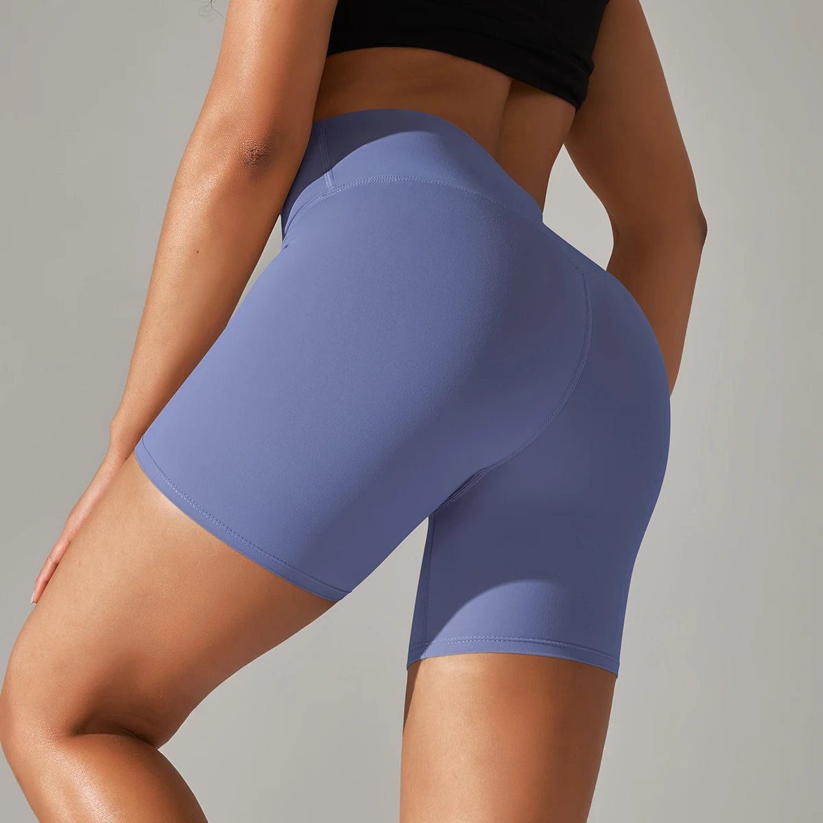 Shorts feminino fitness esportivo cintura alta - Cuidarte Integral