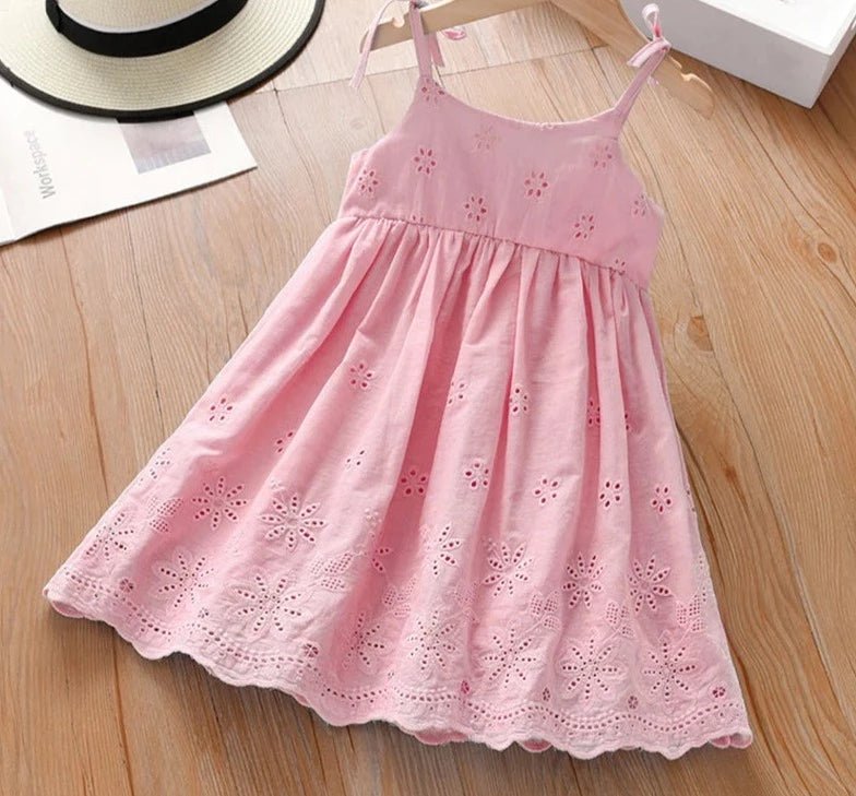 Vestido de algodão Menina Floral - tam 2 ao 6 - Cuidarte Integral