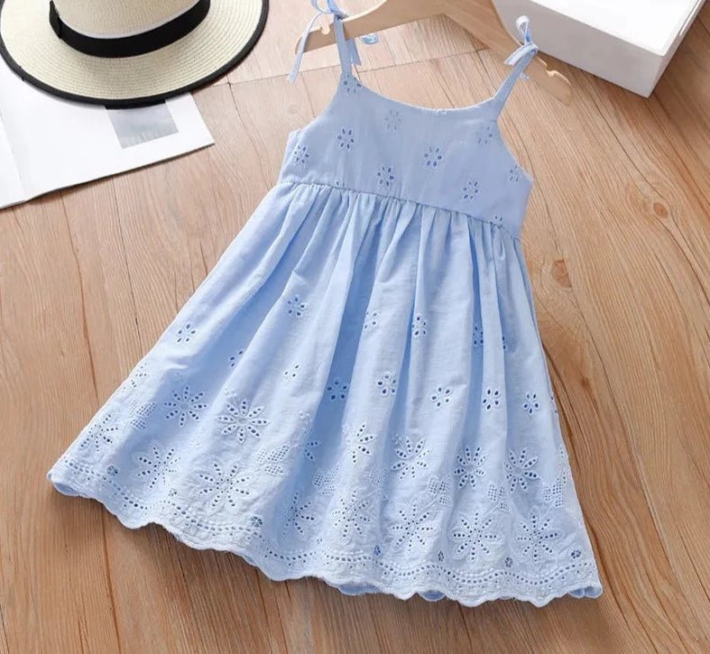 Vestido de algodão Menina Floral - tam 2 ao 6 - Cuidarte Integral